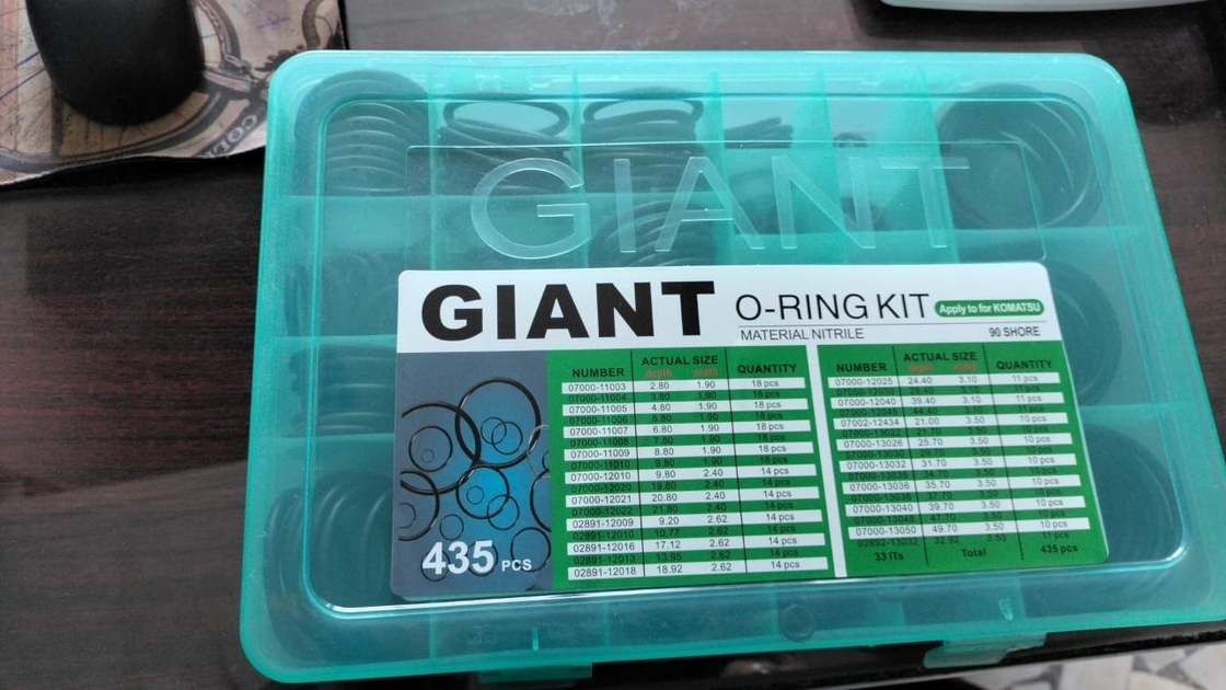 Niestandardowy trwały profesjonalny NBR Gumy O-Ring Kit Seals Box Set dla przemysłu