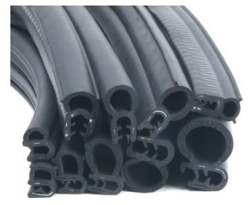 Zastosowany rozmiar D-Type EPDM Foam Adhesive Door Seal Strips Anti-Dust Rubber for Windows Doors