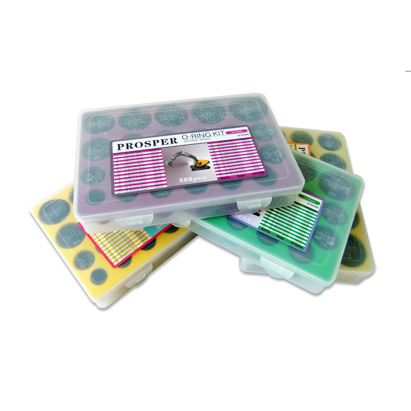 NBR O Ring Valve Rubber Seal Assortment Kit 382 sztuk Czarne pierścienie O do naprawy hydraulicznej
