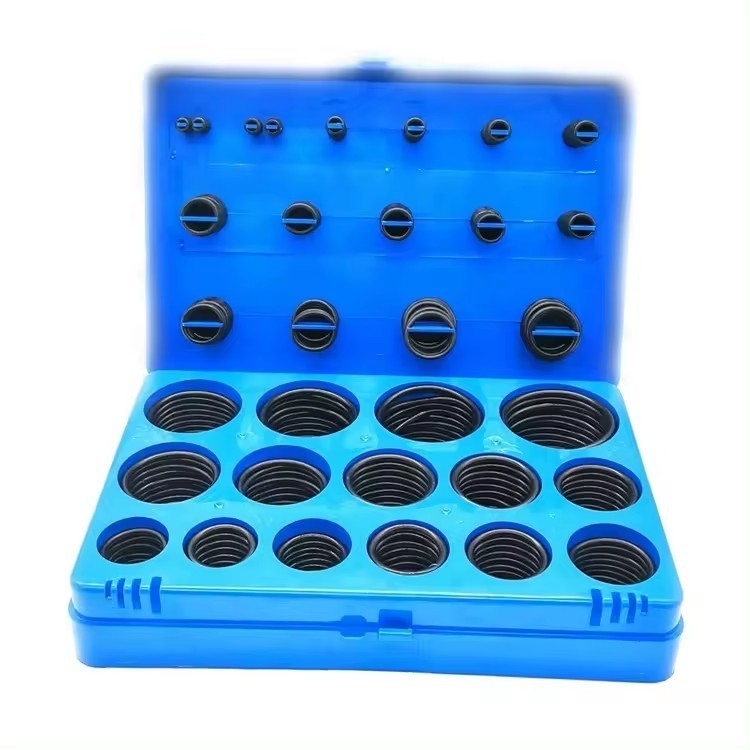 NBR O Ring Valve Rubber Seal Assortment Kit 382 sztuk Czarne pierścienie O do naprawy hydraulicznej