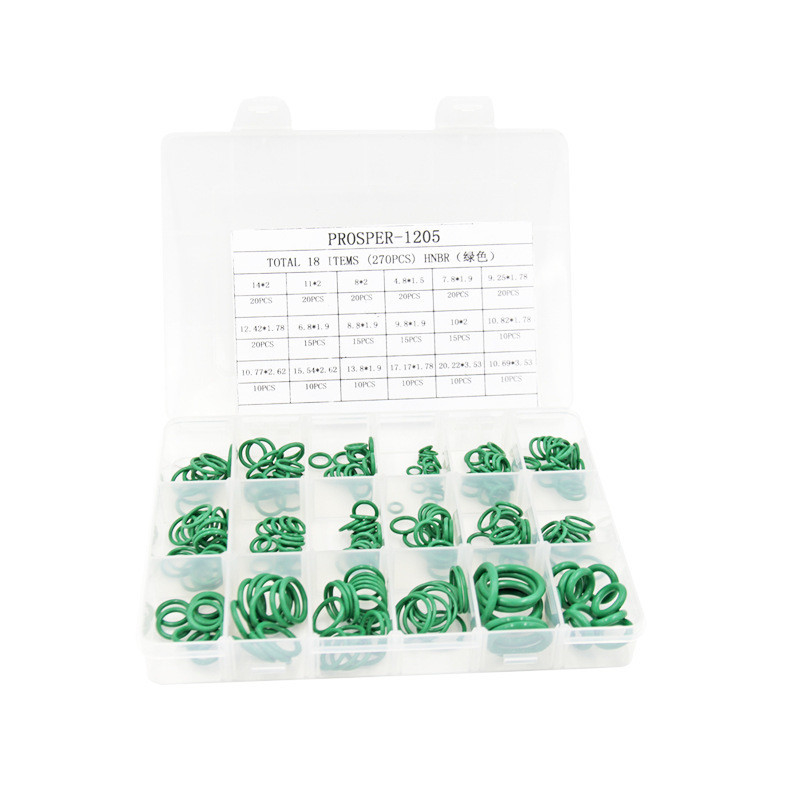 NBR O Ring Valve Rubber Seal Assortment Kit 382 sztuk Czarne pierścienie O do naprawy hydraulicznej